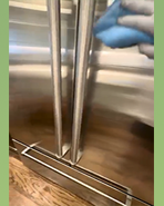 Outside Refrigerator Light to heavy dirt